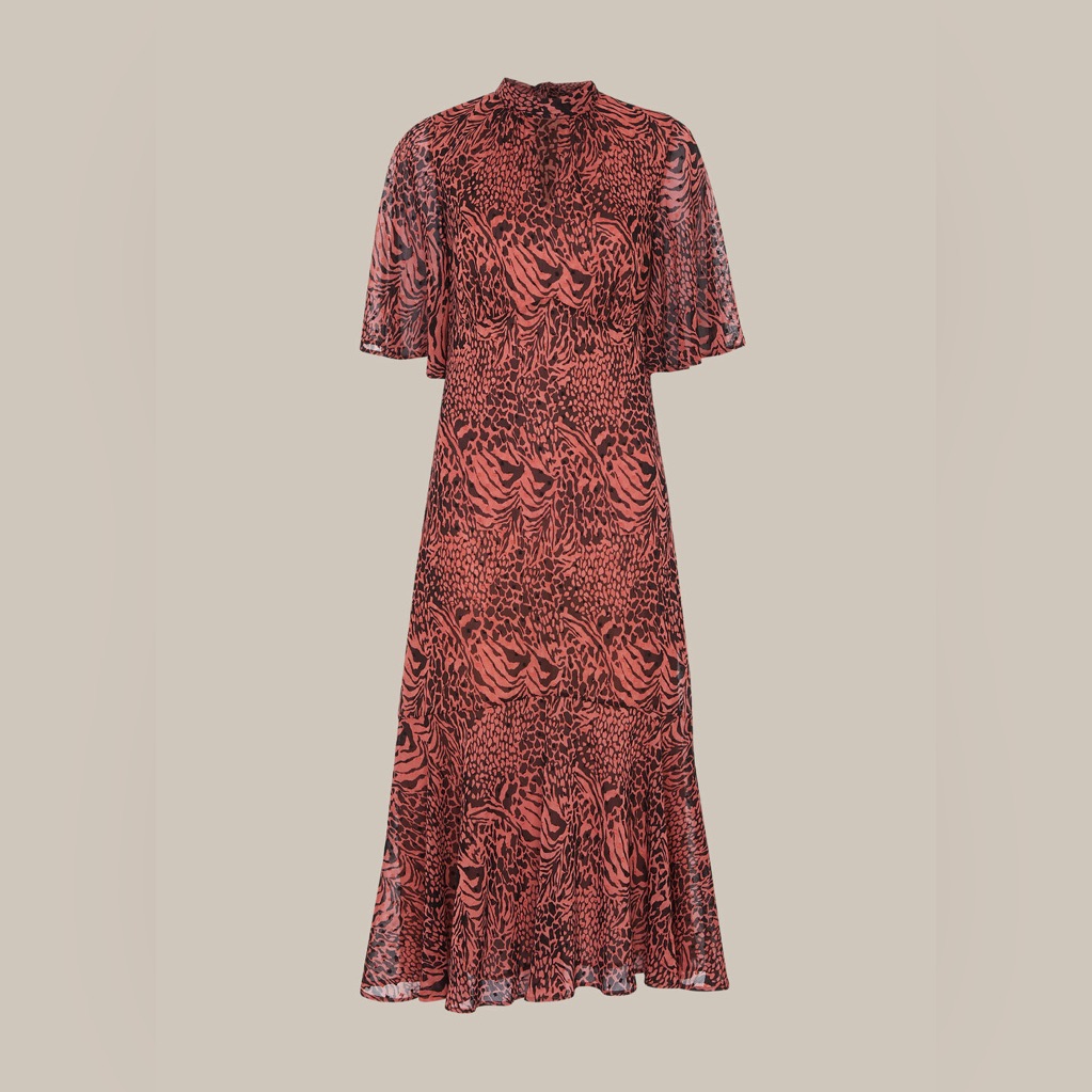 Whistles Print Midi Dress